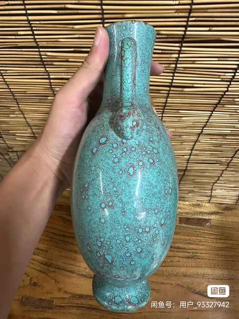 古玩陶瓷爐鈞釉抱月瓶真品鑒賞圖