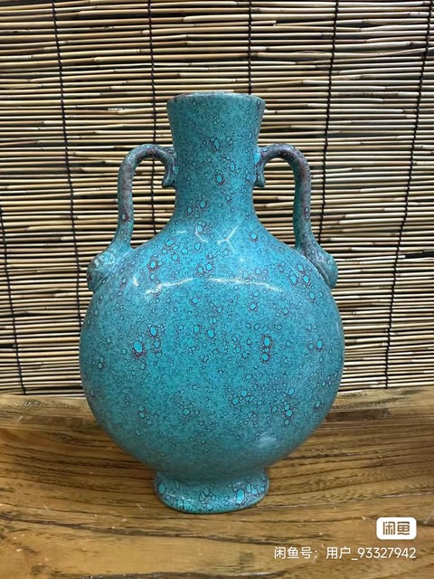 古玩陶瓷爐鈞釉抱月瓶真品鑒賞圖