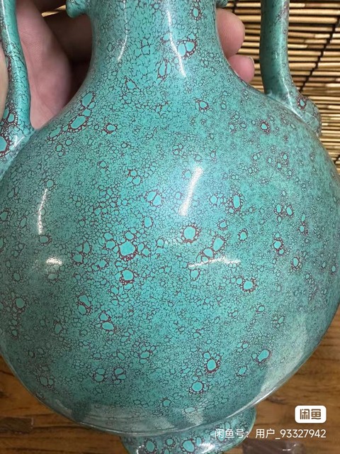 古玩陶瓷爐鈞釉抱月瓶真品鑒賞圖