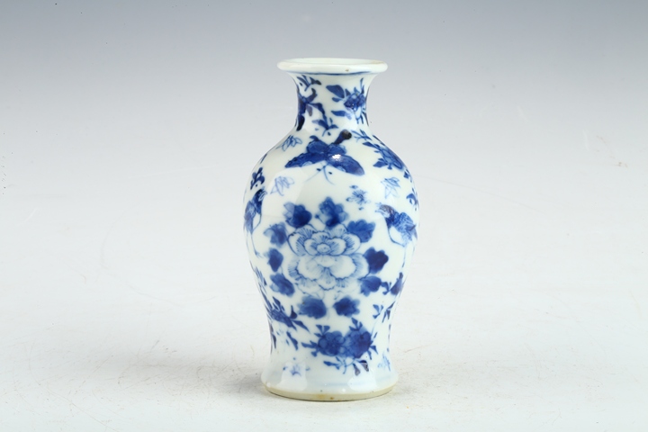 古玩陶瓷光緒·青花花鳥(niǎo)紋小瓶真品鑒賞圖