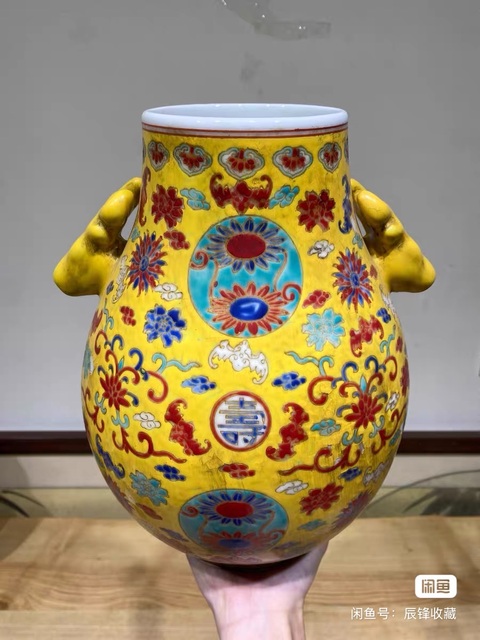 古玩陶瓷鹿頭尊真品鑒賞圖