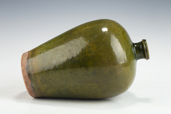 古玩陶瓷民國·綠釉梅瓶拍賣，當前價格288元