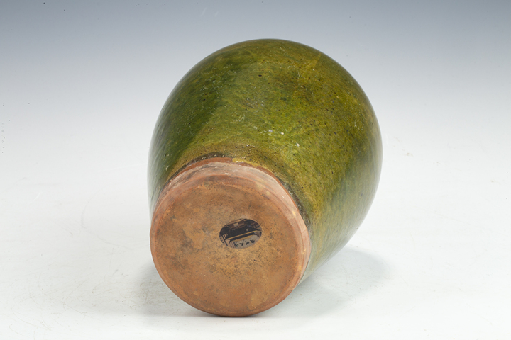 古玩陶瓷民國·綠釉梅瓶拍賣，當前價格288元