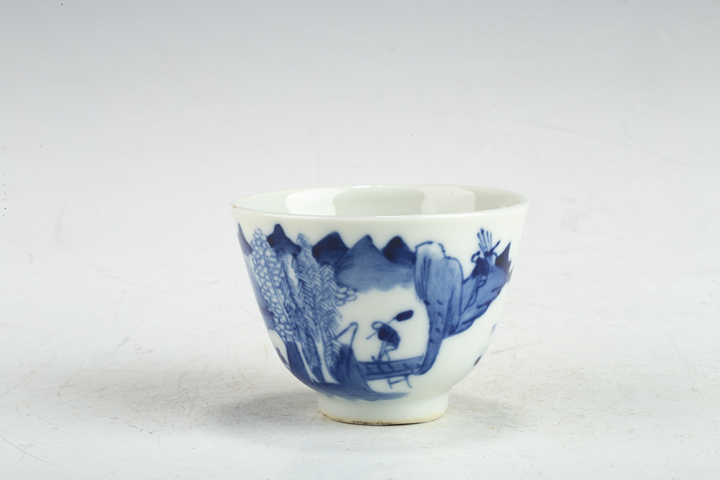 古玩陶瓷清晚·青花漁樵耕讀紋杯
拍賣，當前價格0元