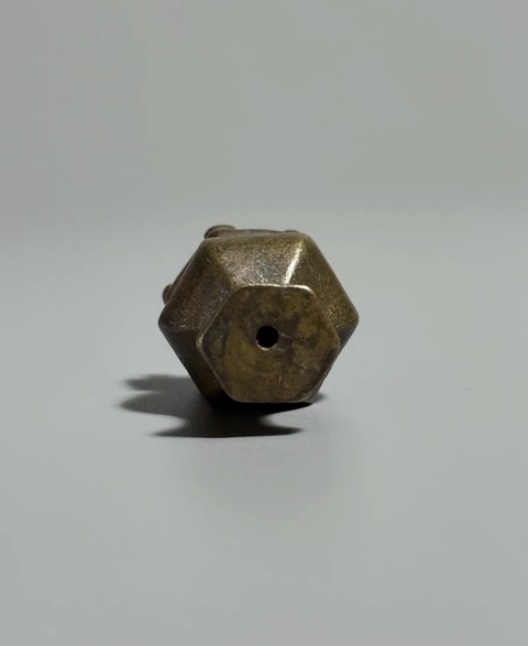 古玩銅器清代銅香插真品鑒賞圖