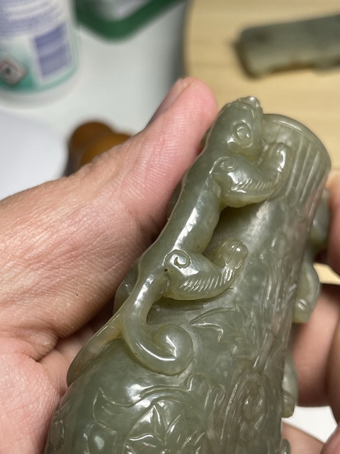 古玩玉器玉瓶真品鑒賞圖