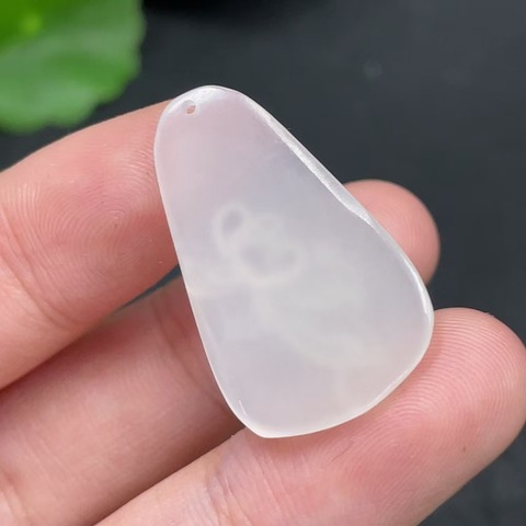 古玩玉器天然和田玉掛件真品鑒賞圖