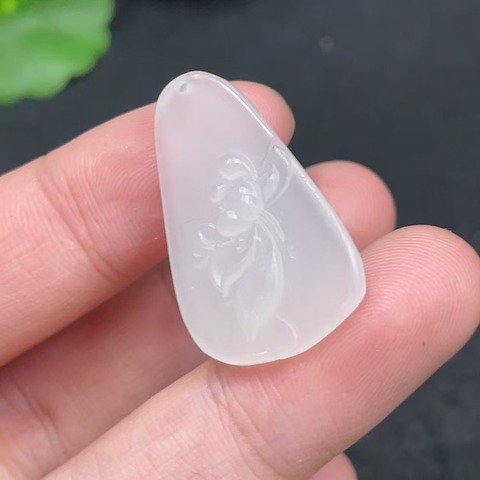 古玩玉器天然和田玉掛件真品鑒賞圖