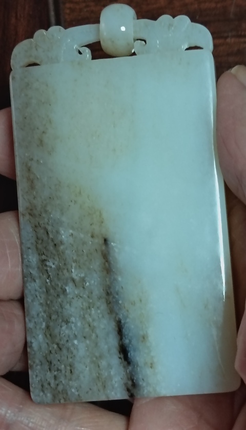 古玩玉器和田玉無事牌真品鑒賞圖