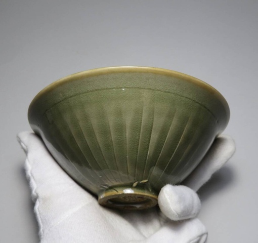 古玩陶瓷耀州窯印花盞真品鑒賞圖