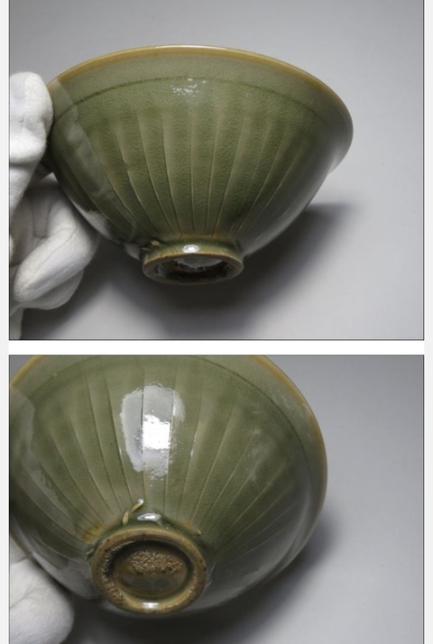 古玩陶瓷耀州窯印花盞真品鑒賞圖