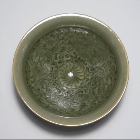 古玩陶瓷耀州窯印花盞真品鑒賞圖