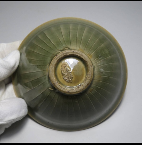 古玩陶瓷耀州窯印花盞真品鑒賞圖