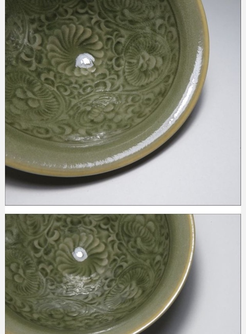古玩陶瓷耀州窯印花盞真品鑒賞圖