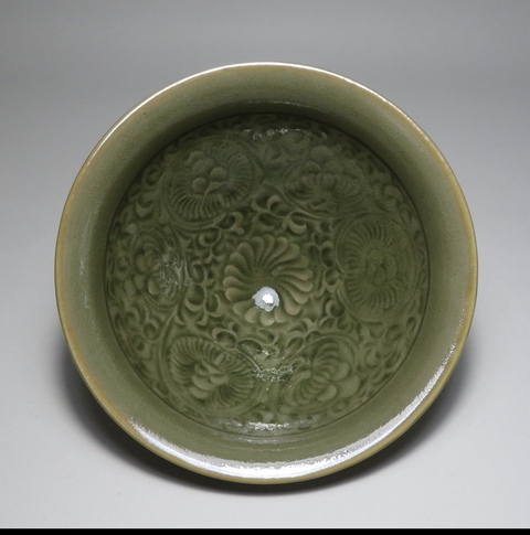 古玩陶瓷耀州窯印花盞真品鑒賞圖