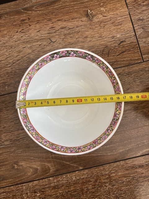 古玩陶瓷廣彩白菜紋碗真品鑒賞圖