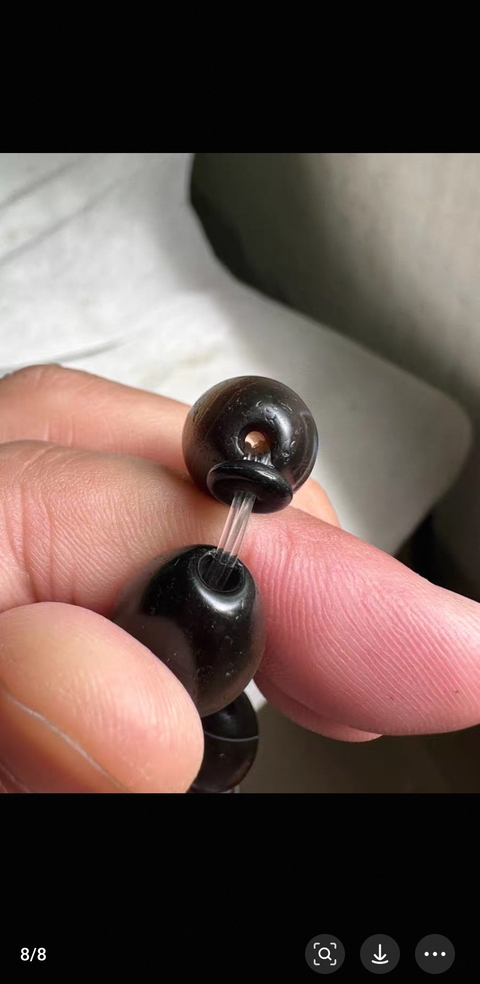 古玩玉器瑪瑙珠串真品鑒賞圖