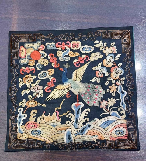 古玩雜項補子真品鑒賞圖