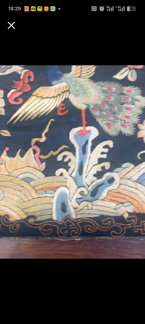 古玩雜項補子真品鑒賞圖