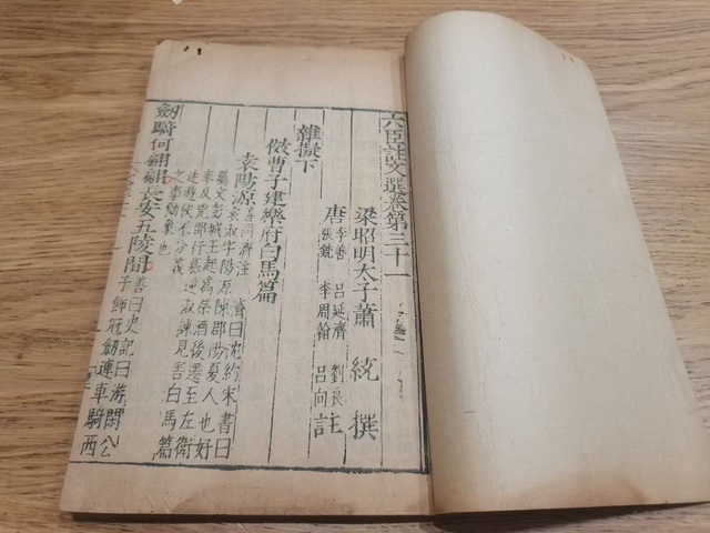 古玩字畫《六臣注文選》真品鑒賞圖