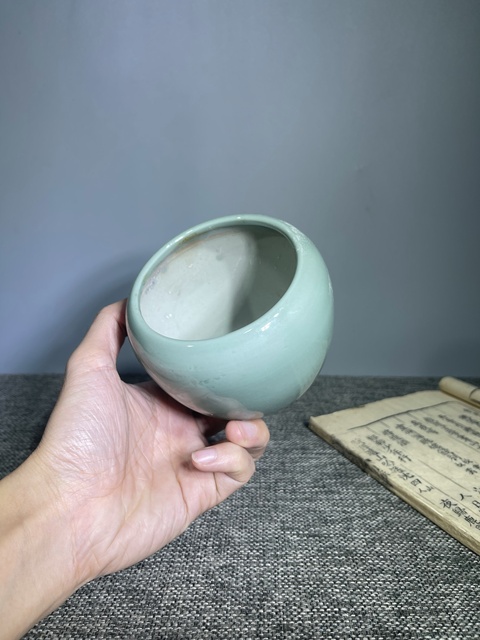 古玩陶瓷清末民初.冬青釉水洗拍賣，當前價格0元