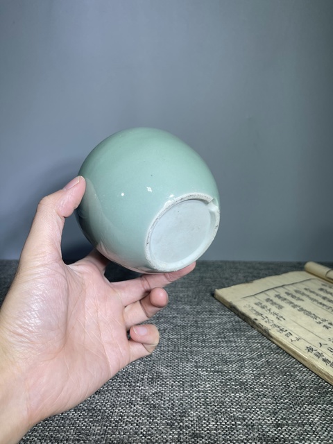 古玩陶瓷清末民初.冬青釉水洗拍賣，當前價格0元