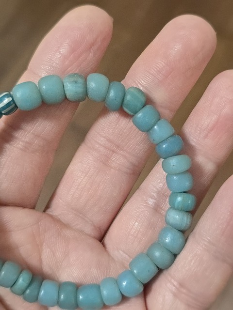 古玩玉器琉璃手鏈真品鑒賞圖