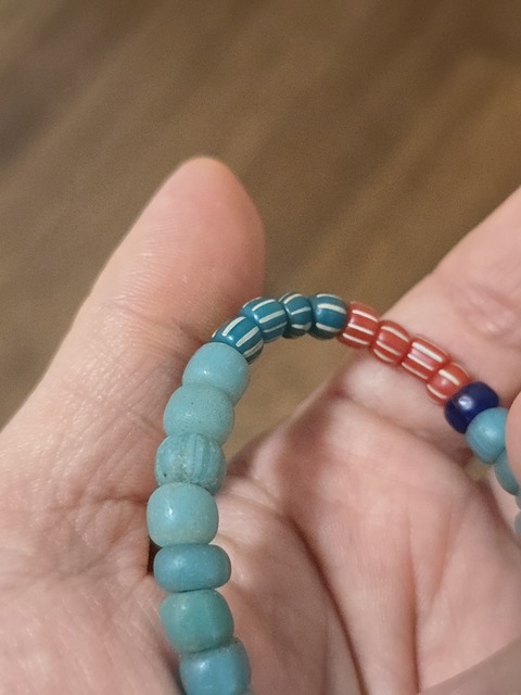 古玩玉器琉璃手鏈真品鑒賞圖