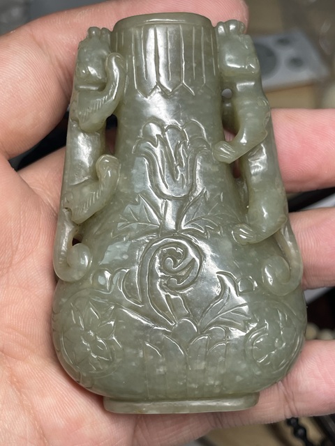 古玩玉器玉瓶真品鑒賞圖