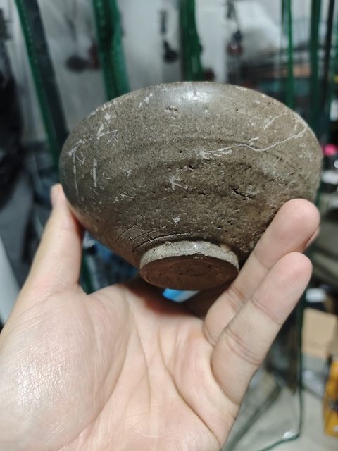 古玩陶瓷月白釉建窯系盞真品鑒賞圖