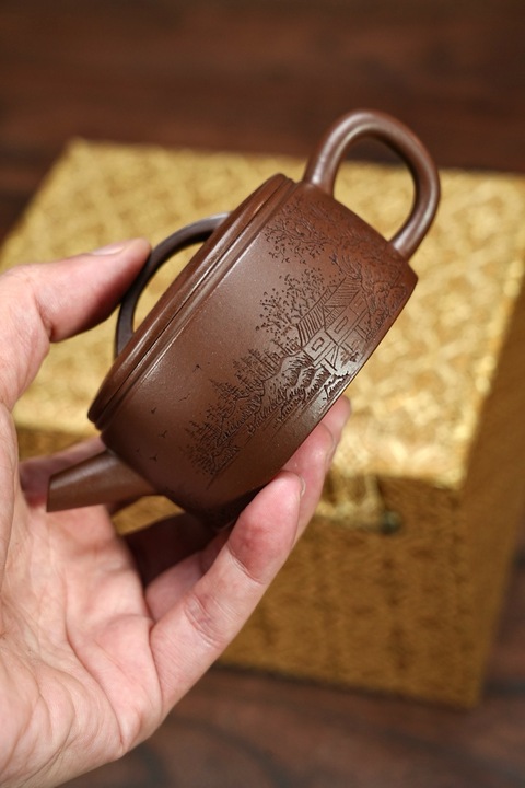 古玩雜項漢瓦紫砂壺【純手工】【國工美術(shù)師】真品鑒賞圖