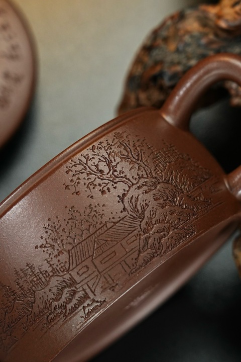 古玩雜項漢瓦紫砂壺【純手工】【國工美術(shù)師】真品鑒賞圖