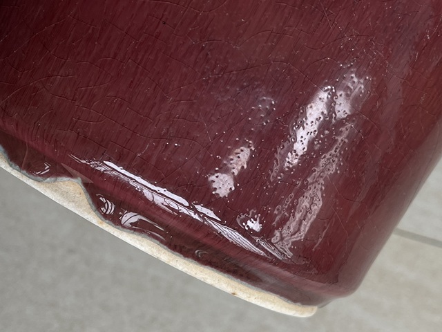 古玩陶瓷郎紅釉直筒爐真品鑒賞圖