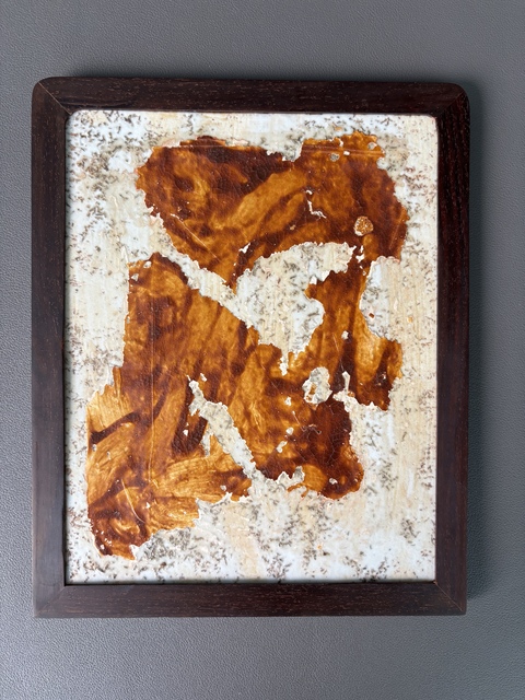 古玩陶瓷花卉紋粉彩瓷板畫真品鑒賞圖