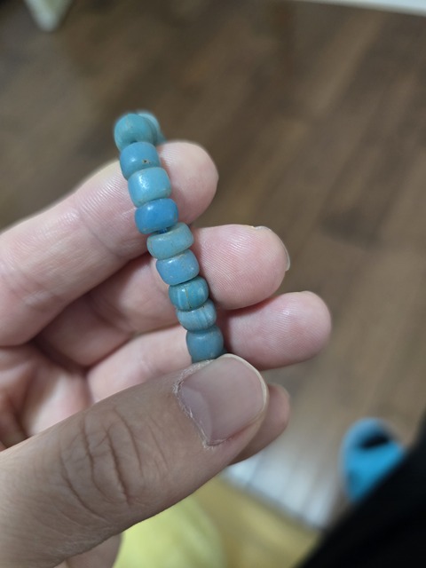 古玩玉器琉璃手鏈真品鑒賞圖