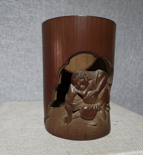 古玩雜項筆筒真品鑒賞圖