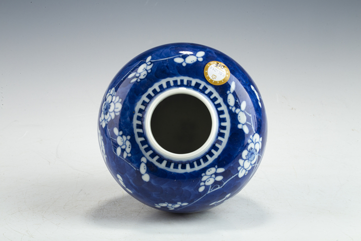 古玩陶瓷·青花留白冰梅紋蓋罐
真品鑒賞圖