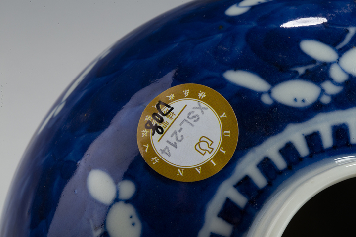 古玩陶瓷·青花留白冰梅紋蓋罐
真品鑒賞圖