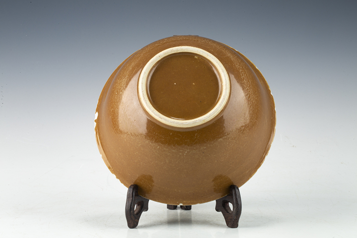 古玩陶瓷清·紫金釉大碗真品鑒賞圖