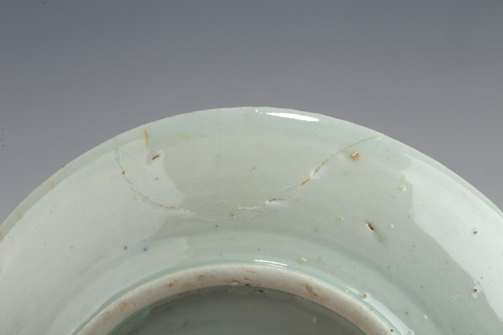 古玩陶瓷·青花團鶴紋小盤
真品鑒賞圖