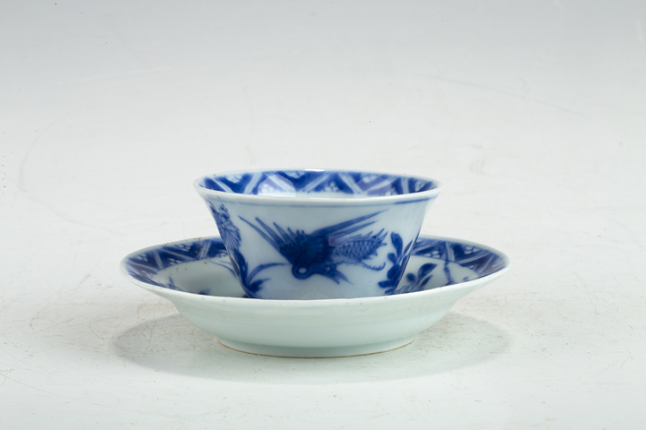 古玩陶瓷·青花雙鶴紋杯碟一套
真品鑒賞圖