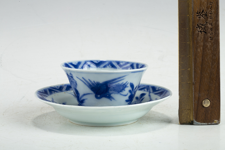 古玩陶瓷·青花雙鶴紋杯碟一套
真品鑒賞圖