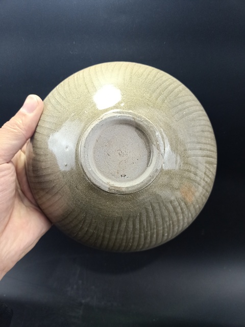 古玩陶瓷【館藏級精品】宋代 同安窯珠光青瓷斗笠碗【頂級秘色釉】【收藏價值極高】拍賣，當前價格0元