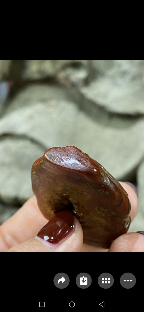 古玩雜項 現代南紅瑪瑙雕仿古工藝掛飾真品鑒賞圖