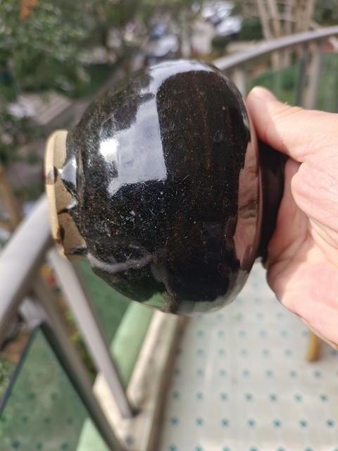 古玩陶瓷磁州窯系黑釉罐真品鑒賞圖