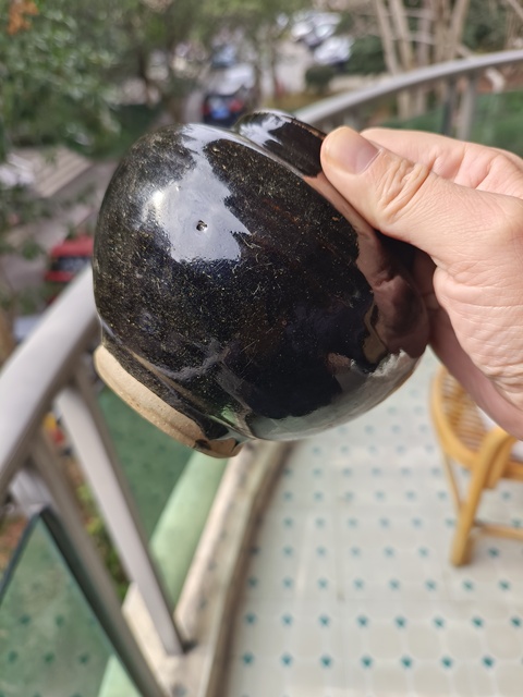 古玩陶瓷磁州窯系黑釉罐真品鑒賞圖