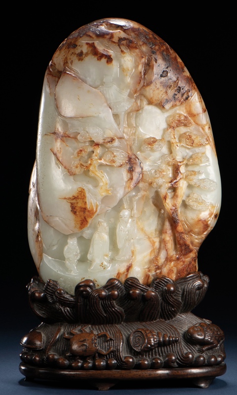 古玩玉器山子真品鑒賞圖