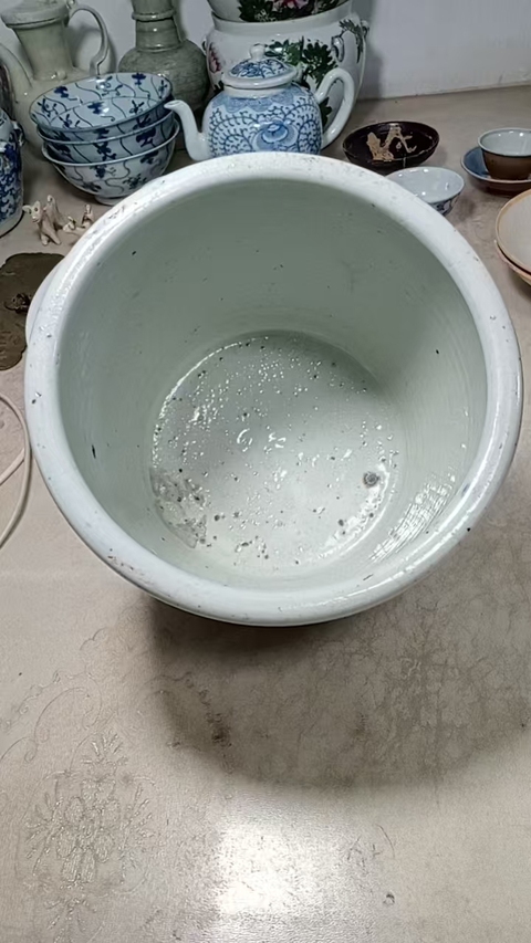 古玩陶瓷青花雙龍戲珠紋爐真品鑒賞圖