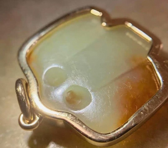 古玩玉器河磨玉梟真品鑒賞圖