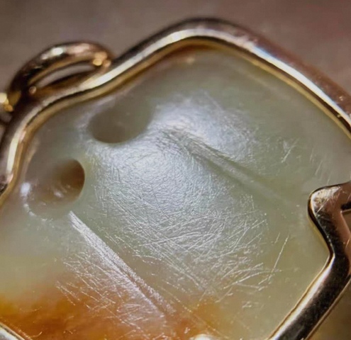 古玩玉器河磨玉梟真品鑒賞圖